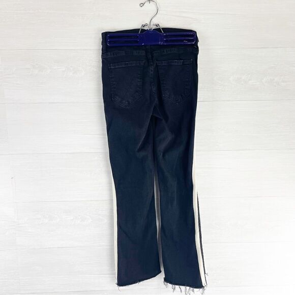 Mother The Insider Crop Step Fray Guilty Racer Stripe Jeans - Picture 9 of 14